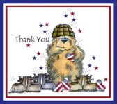 Service Griz Thank You Card